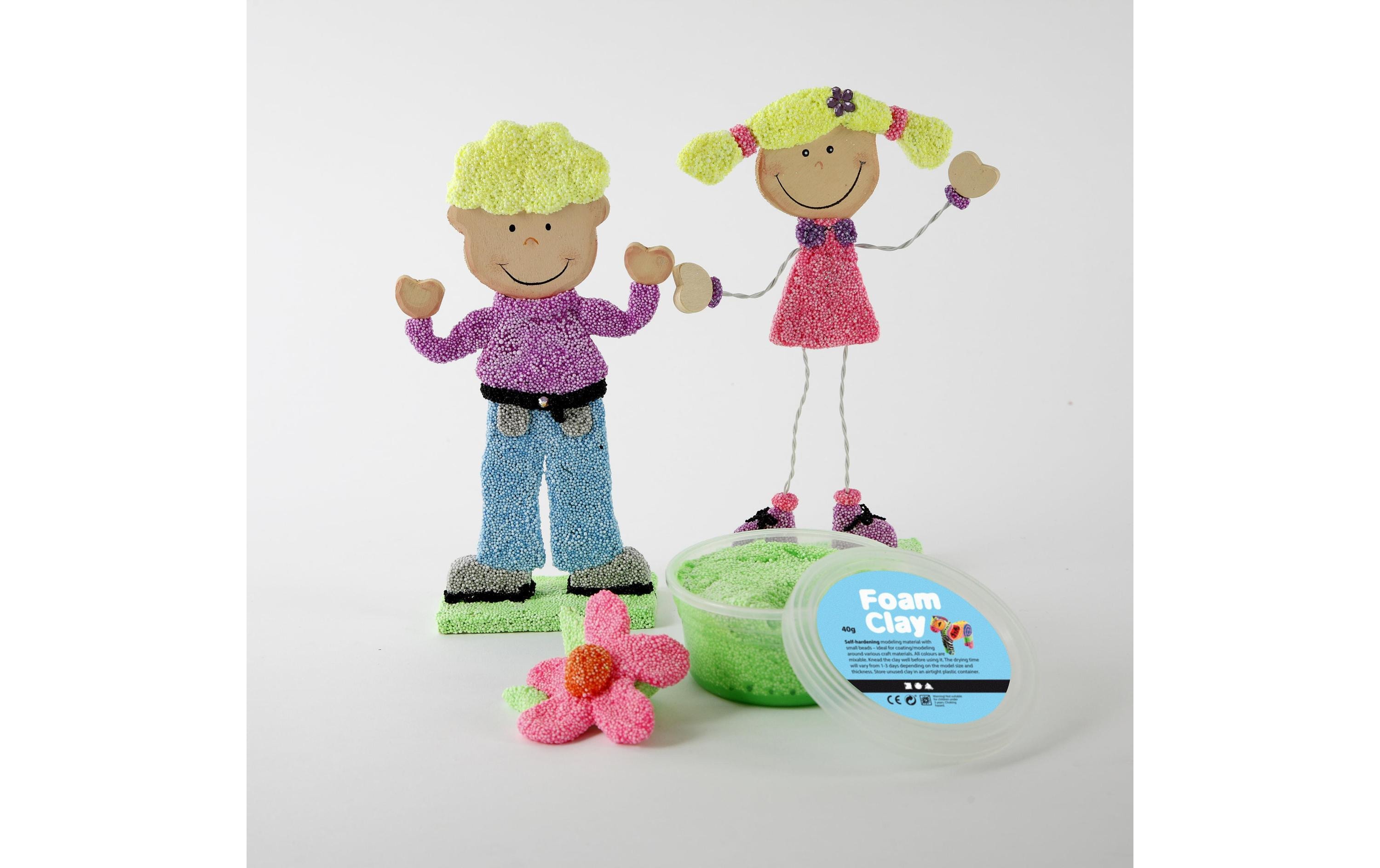 Creativ Company Modellier-Set Foam Clay farbig sortiert Creativ Company Modellier-Set Foam Clay farbig sortiert