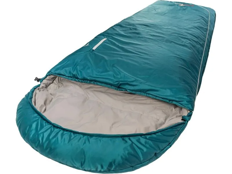 Grüezi Bag Schlafsack Wolle Camp Comfort 4 °C R 185 cm, Türkis