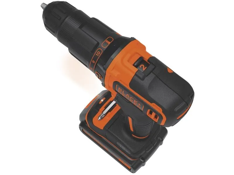 BLACK+DECKER Akku-Schlagbohrschrauber BDCHD18K Kit BLACK+DECKER Akku-Schlagbohrschrauber BDCHD18K Kit