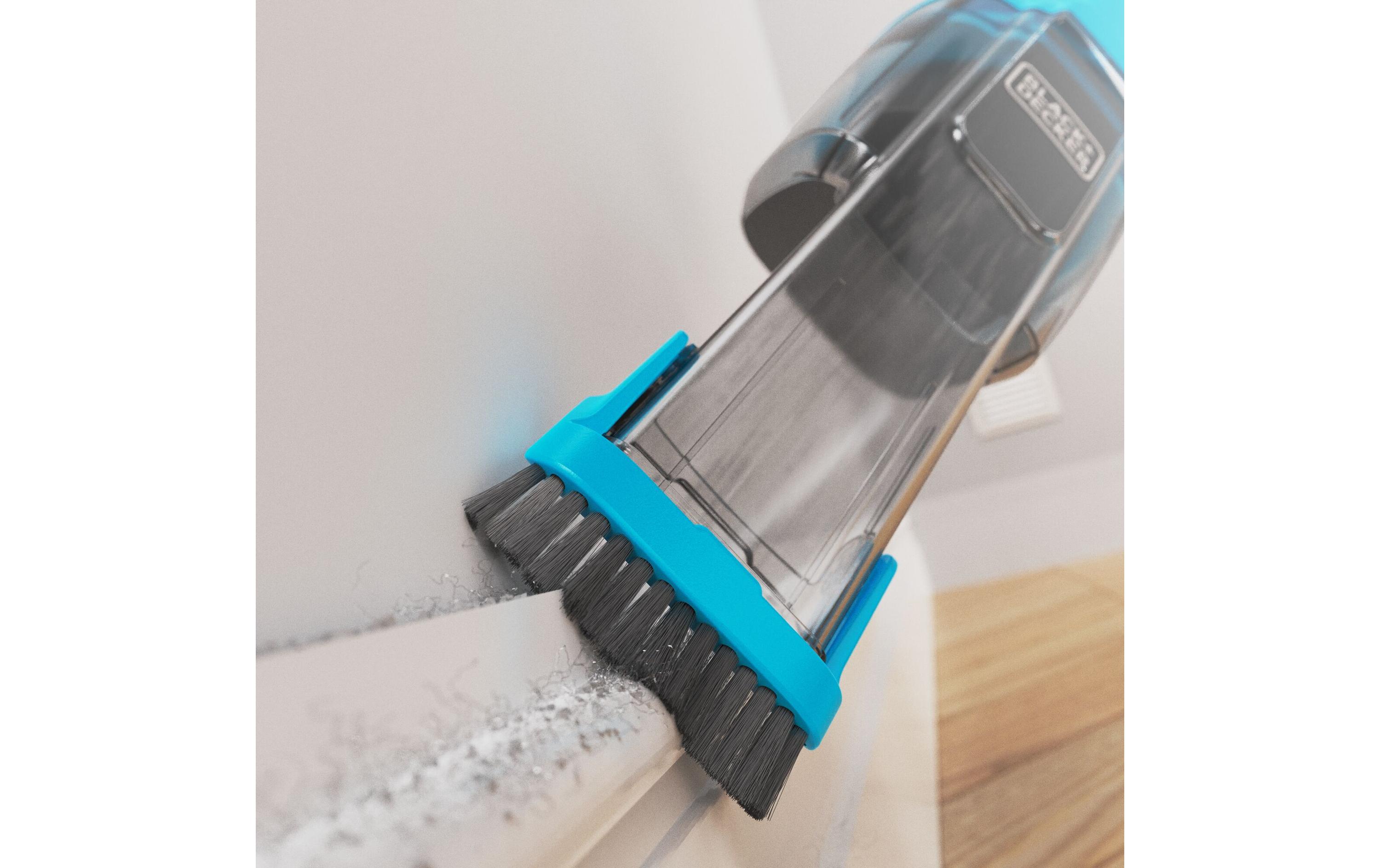 BLACK+DECKER Akku-Handsauger NVD215J-QW Hellblau/Schwarz