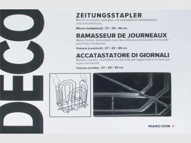 Office Zeitungsständer Office Silber