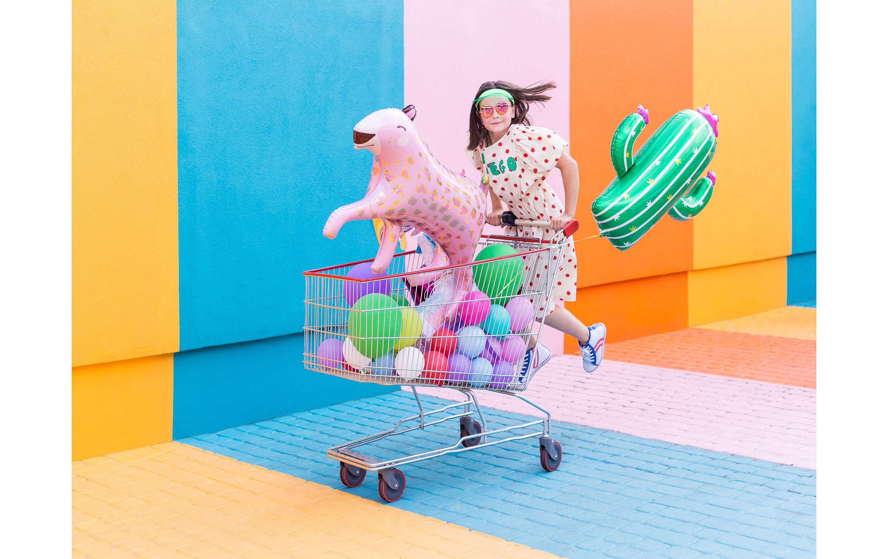 Partydeco Folienballon Cactus Grün