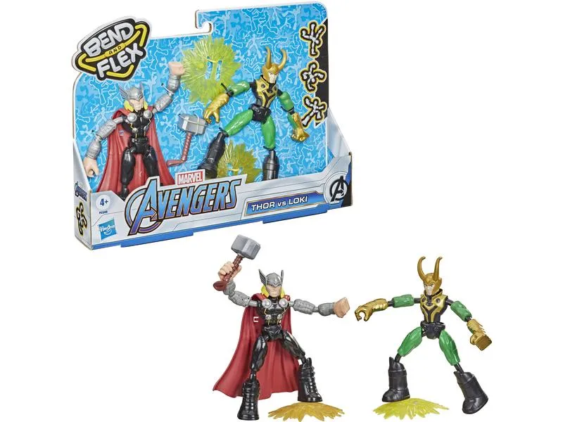 MARVEL Avengers Bend and Flex Thor gegen Loki MARVEL Avengers Bend and Flex Thor gegen Loki