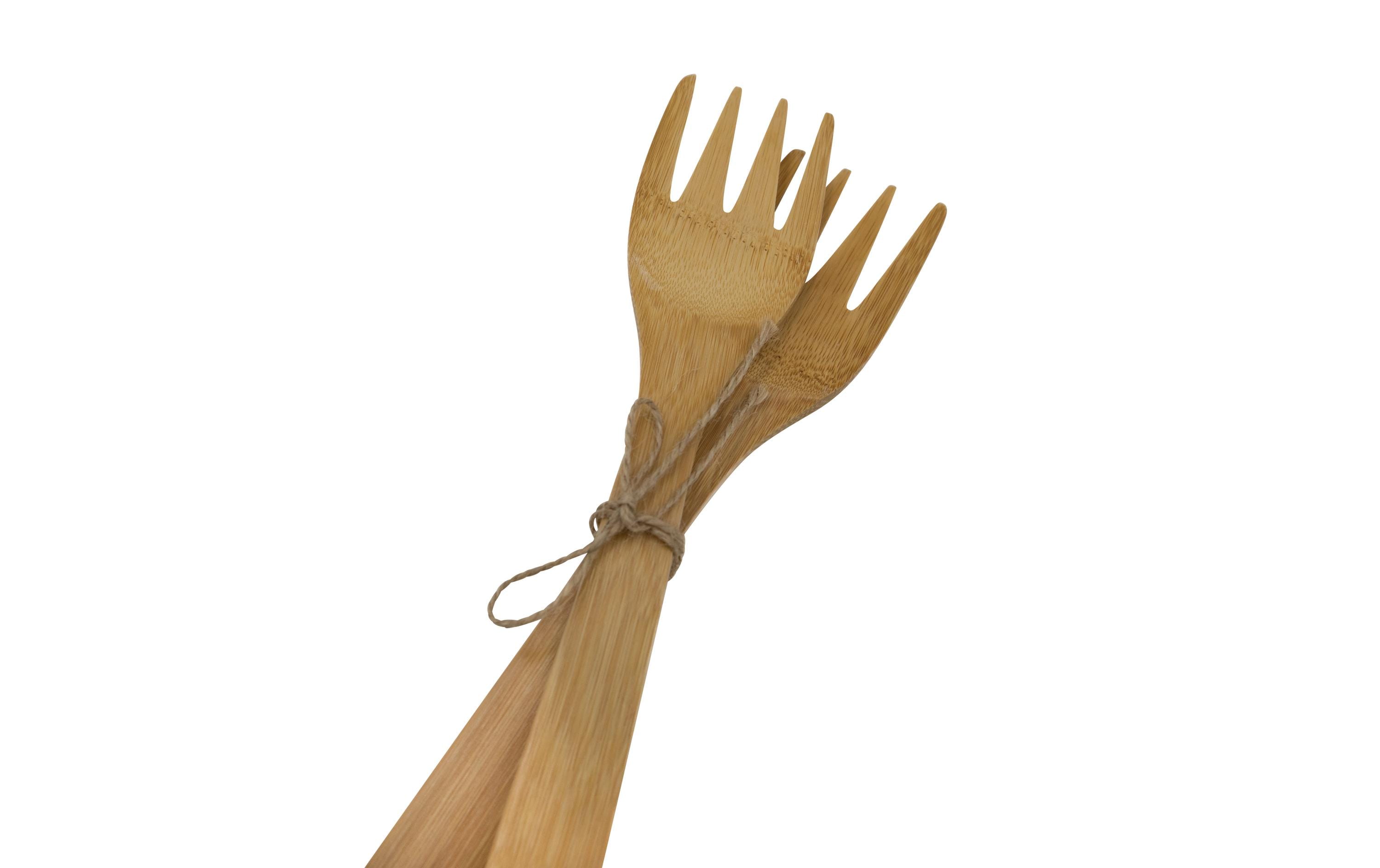Stronghold Kochgabeln Bambus 2 Stück, Braun