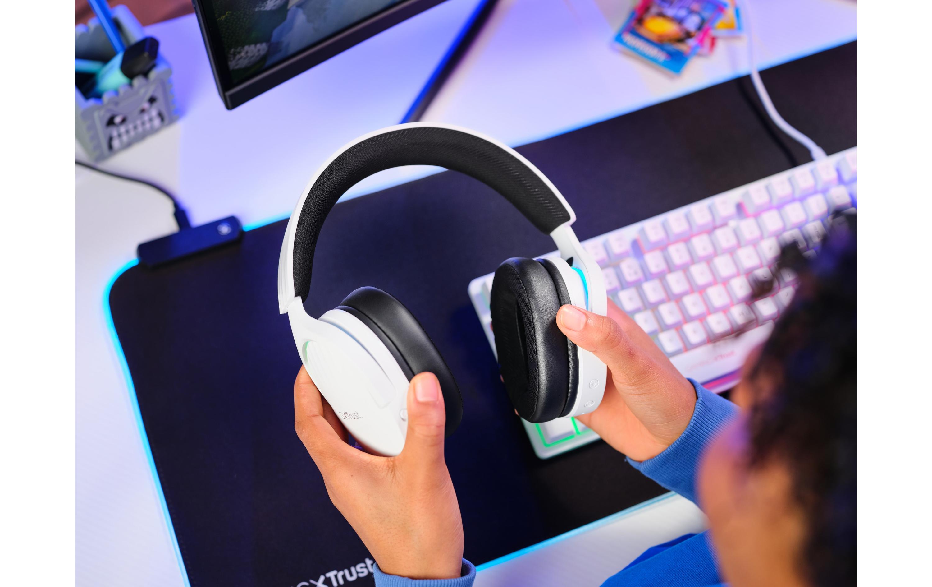 Trust Headset GXT 491W FAYZO Schwarz/Weiss