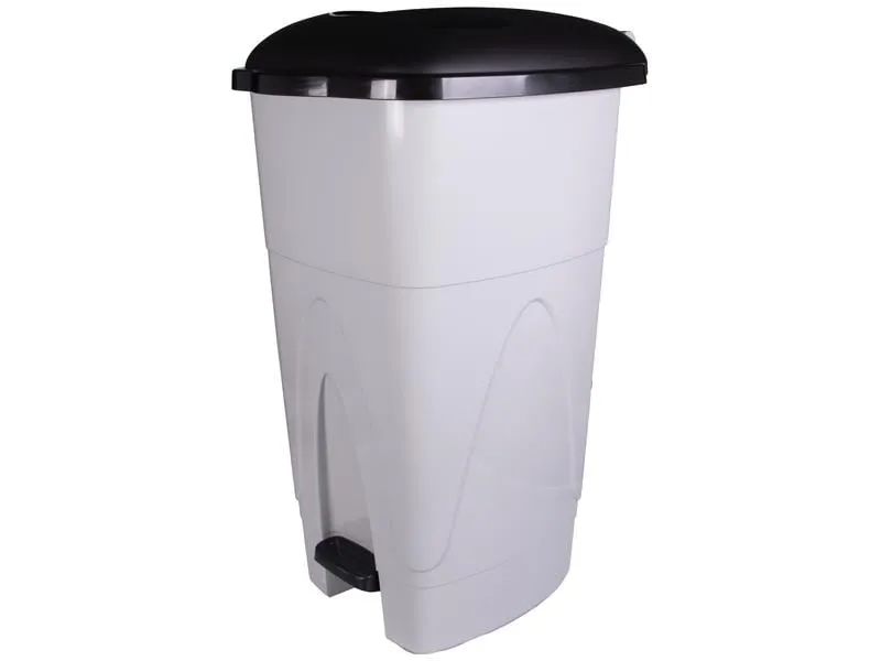 Edi Clean Treteimer Kick 110 l, Grau/Schwarz