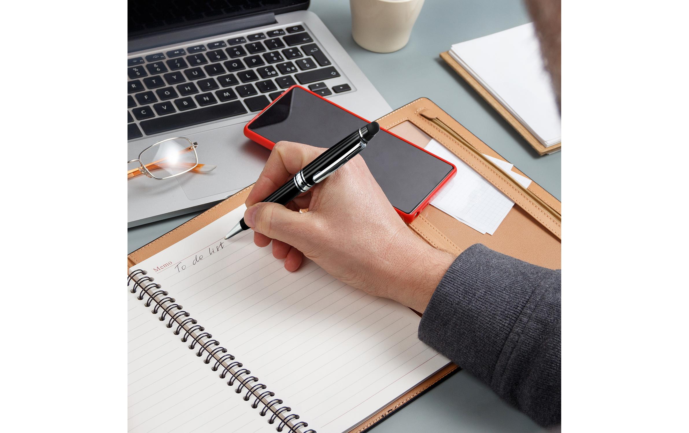 4smarts Eingabestift 2 in 1 Schwarz/Silber