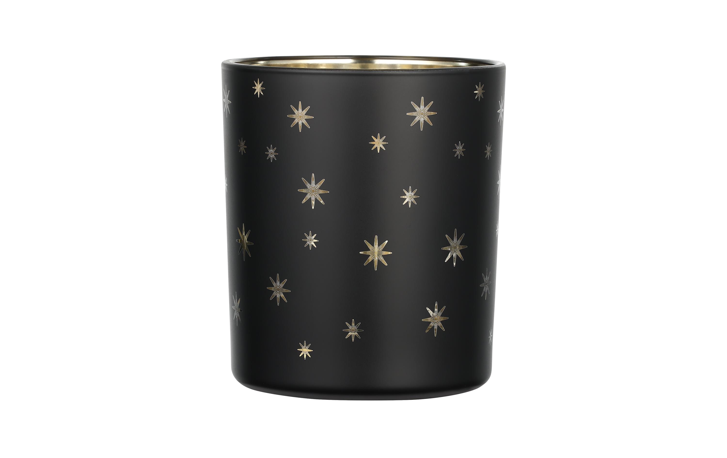 EGLO Teelichthalter Lukut 10 cm Gold/Schwarz, Glas