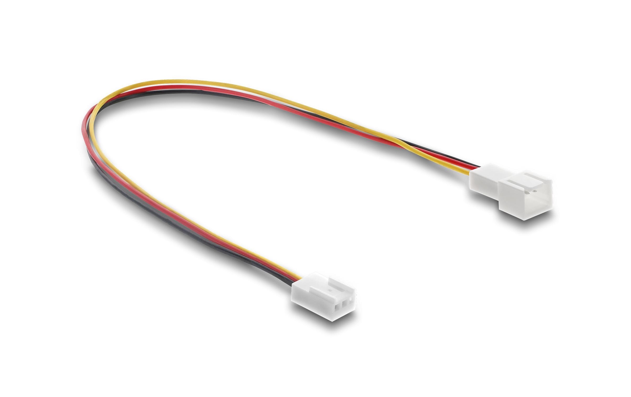 Delock Stromkabel Stecker zu Buchse 3 Pin 30 cm