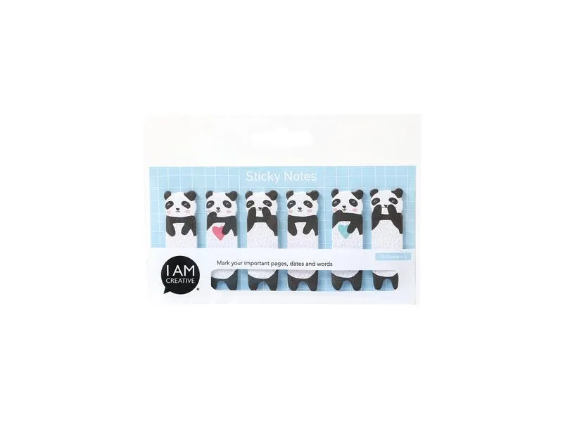 I AM CREATIVE Page Marker Panda 6 Stück
