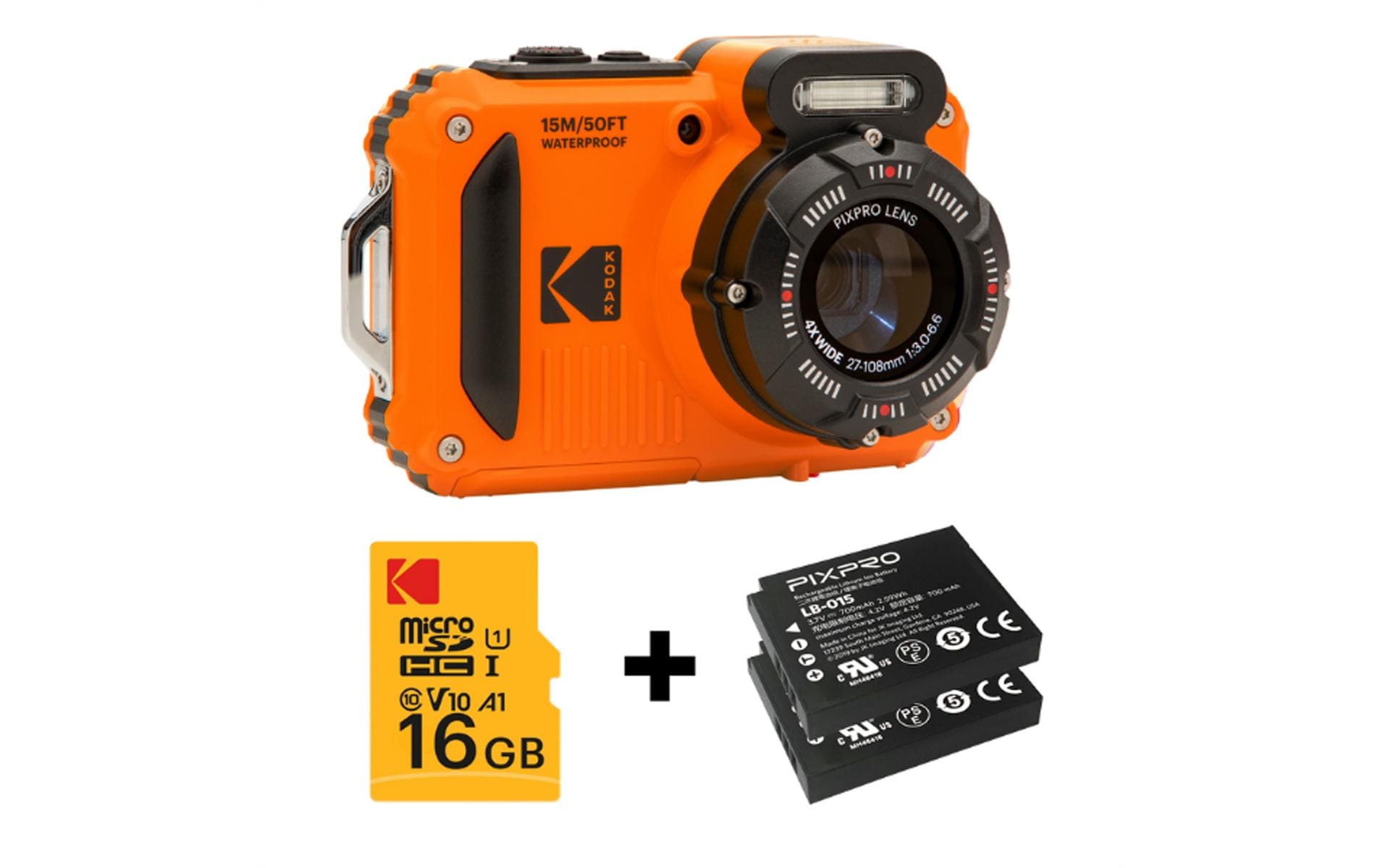 Kodak Unterwasserkamera PixPro WPZ2 Kit Orange Kodak Unterwasserkamera PixPro WPZ2 Kit Orange