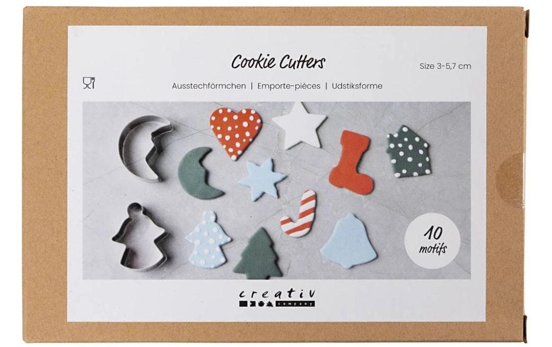 Creativ Company Guetzli-Ausstecher 3-5.7 cm, 10 Stück
