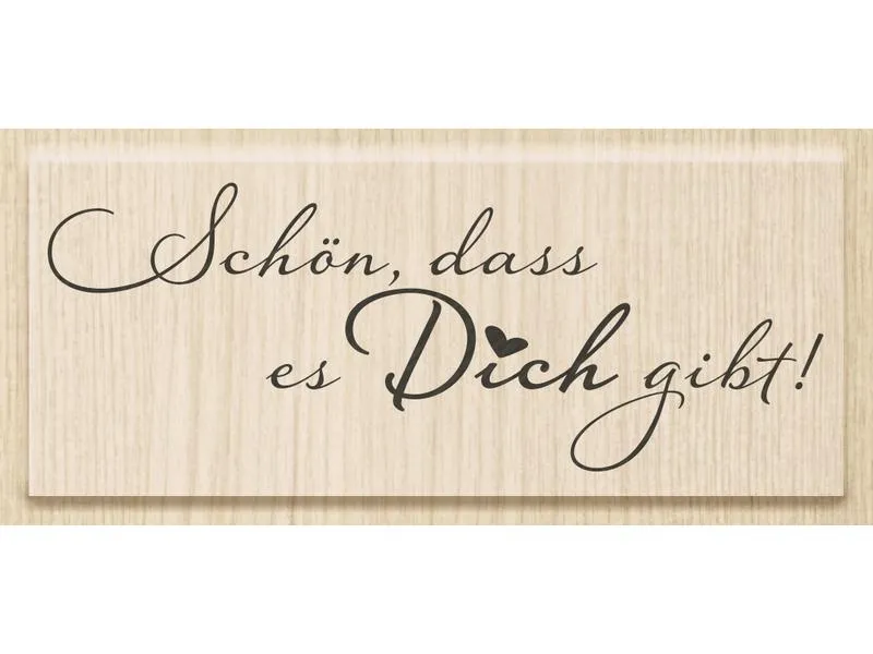 Heyda Stempel Schön dass es Dich gibt 1 Stück