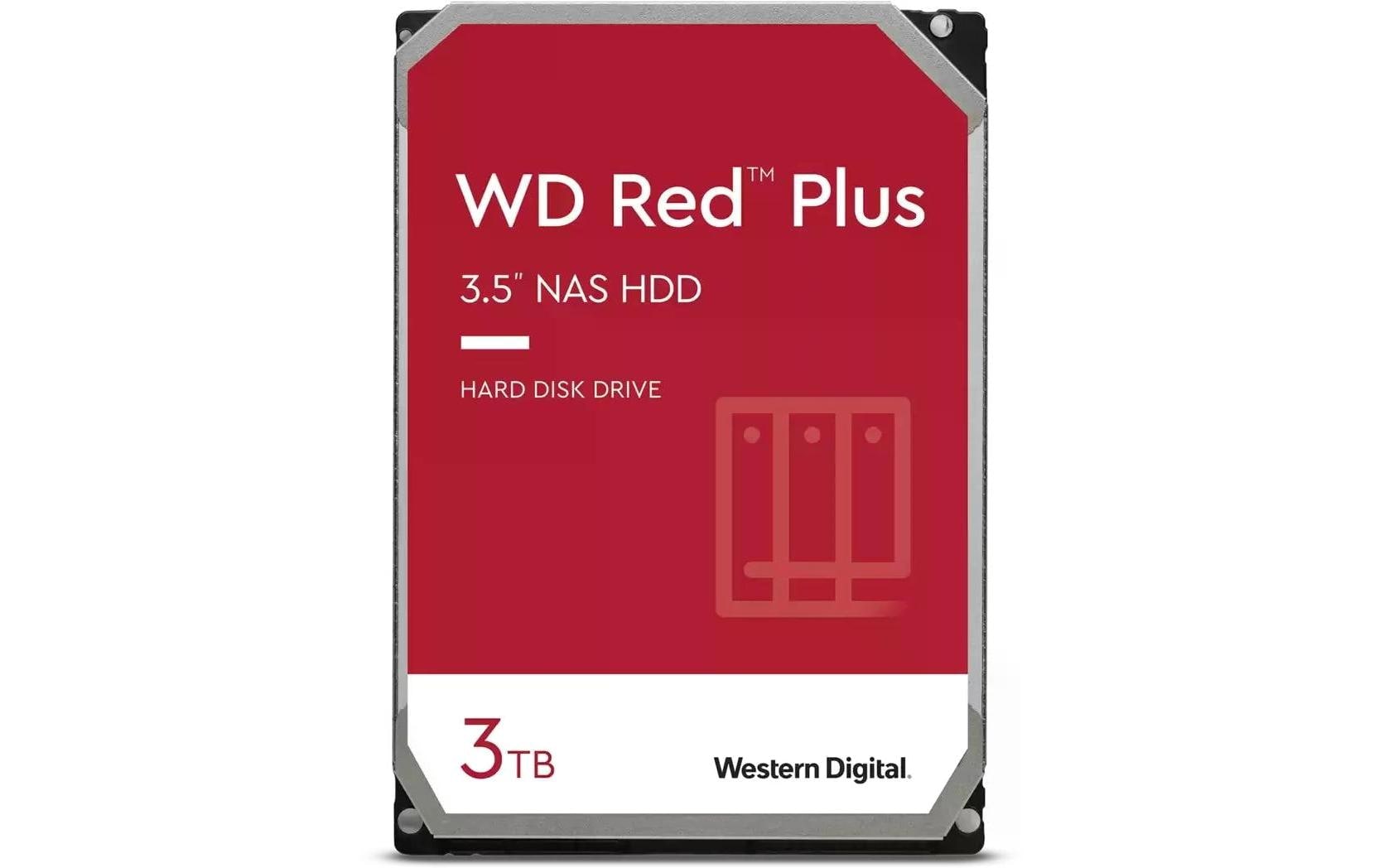 Western Digital Harddisk WD Red Plus 3.5 SATA 3 TB