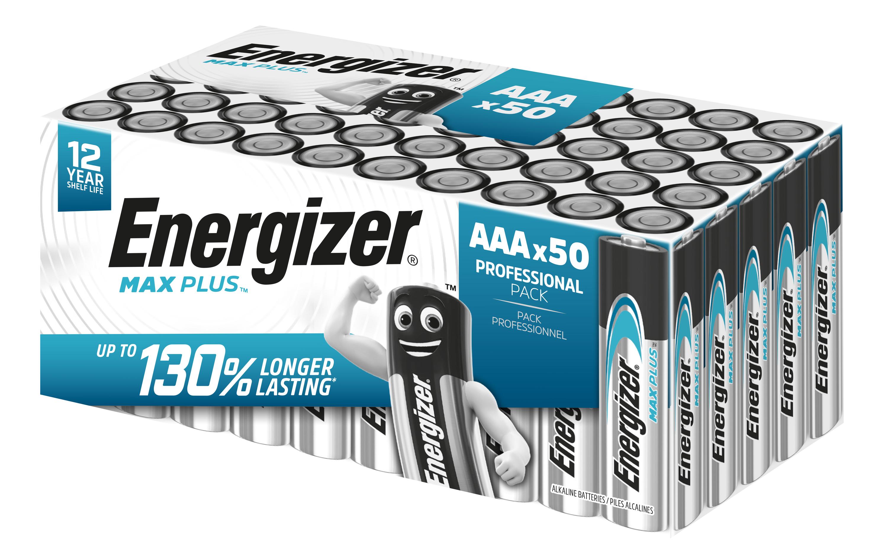 Energizer Batterie Max Plus AAA , 50 Stück Energizer Batterie Max Plus AAA , 50 Stück