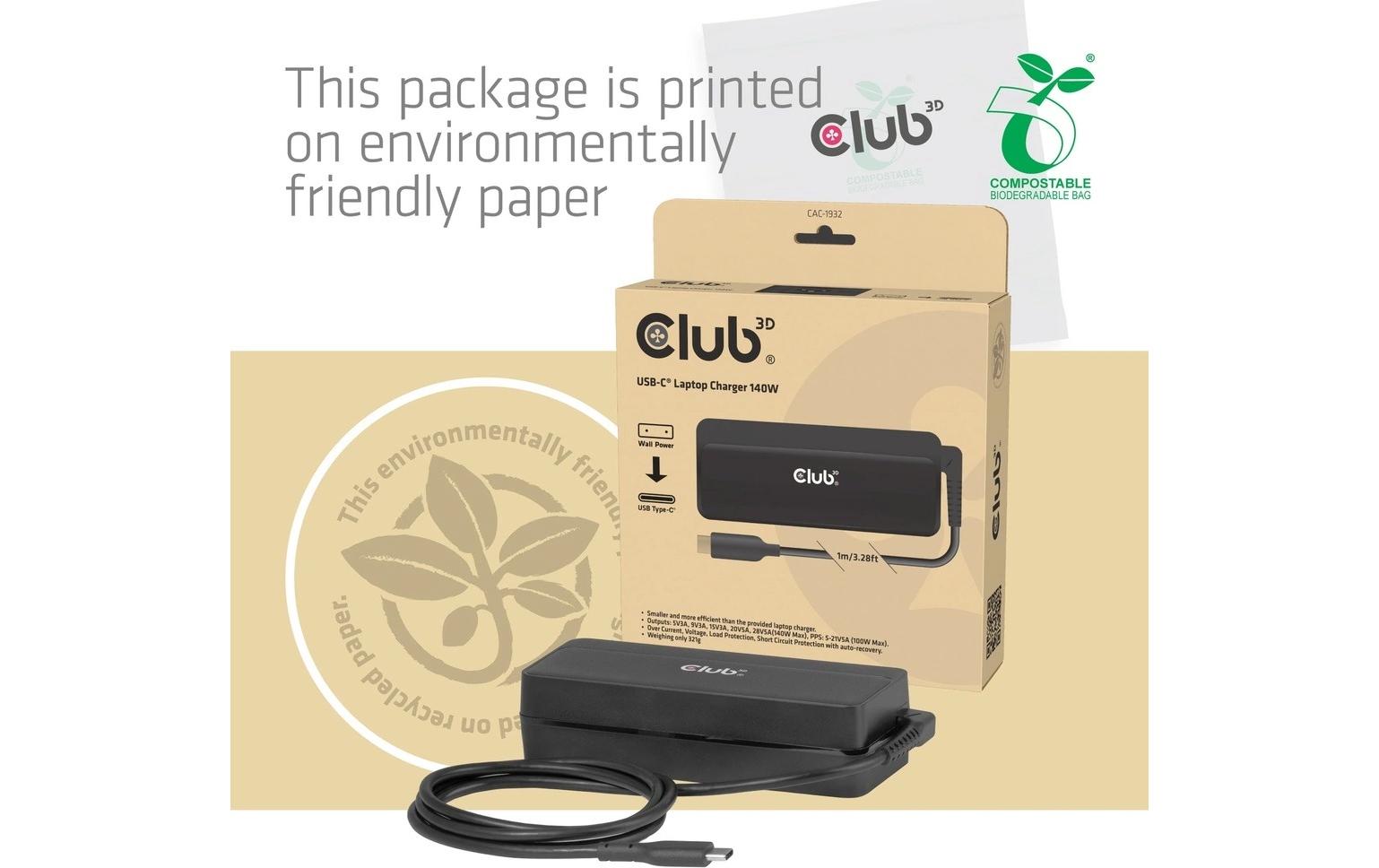 Club 3D Netzteil CAC-1932 USB-C 140W PD 3.1
