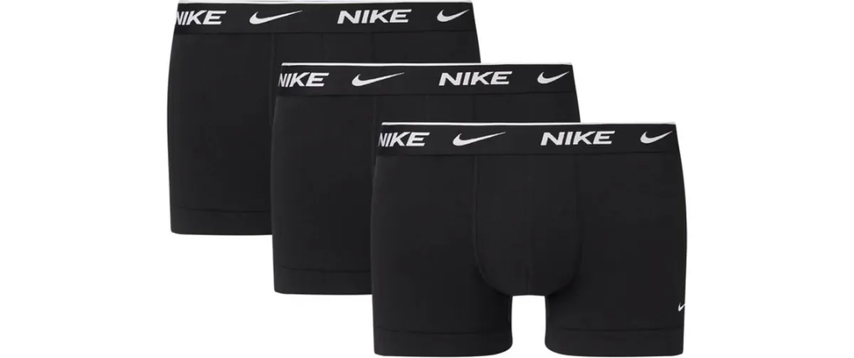 NIKE Boxershorts 3 Pack Trunk XL, black