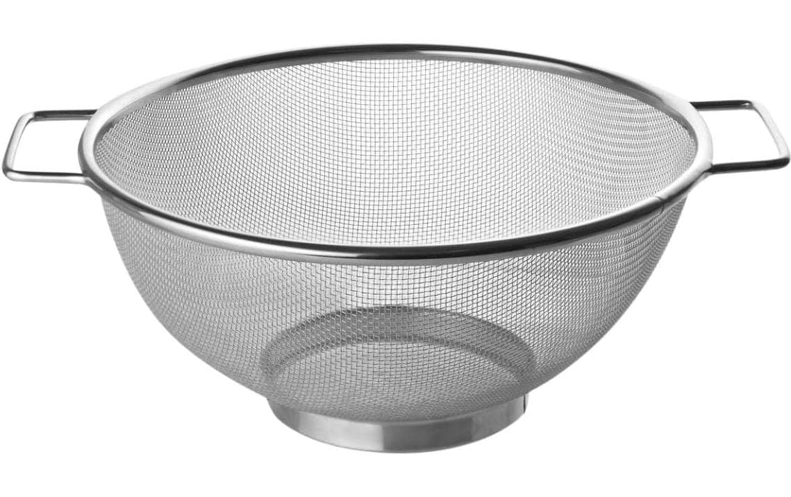 Fackelmann Abtropfsieb Sieb 26 cm, Edelstahl