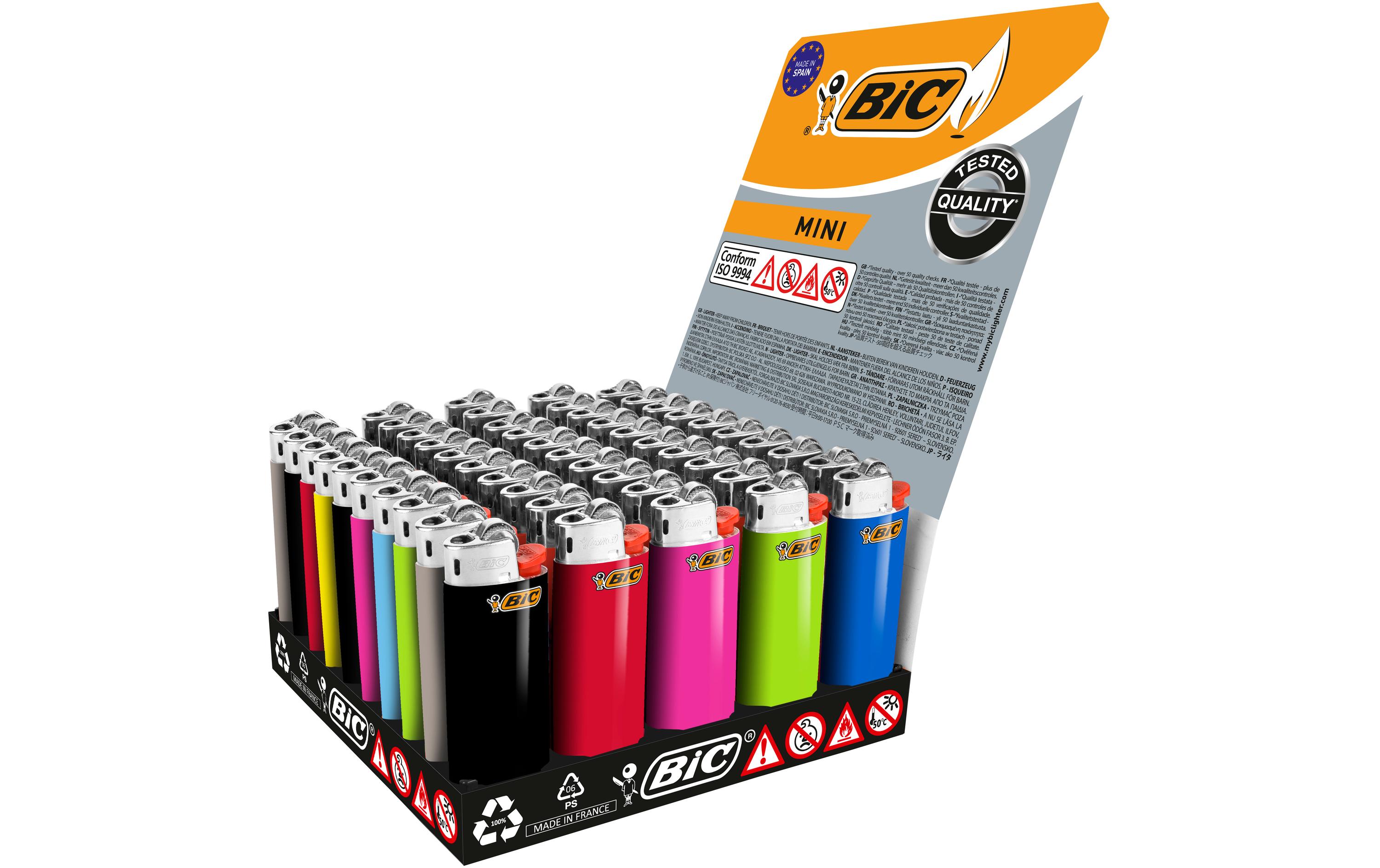 BIC Reibradfeuerzeug J25 Mini, 50er Pack BIC Reibradfeuerzeug J25 Mini, 50er Pack