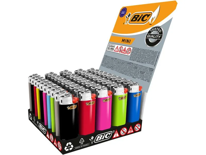 BIC Reibradfeuerzeug J25 Mini, 50er Pack BIC Reibradfeuerzeug J25 Mini, 50er Pack