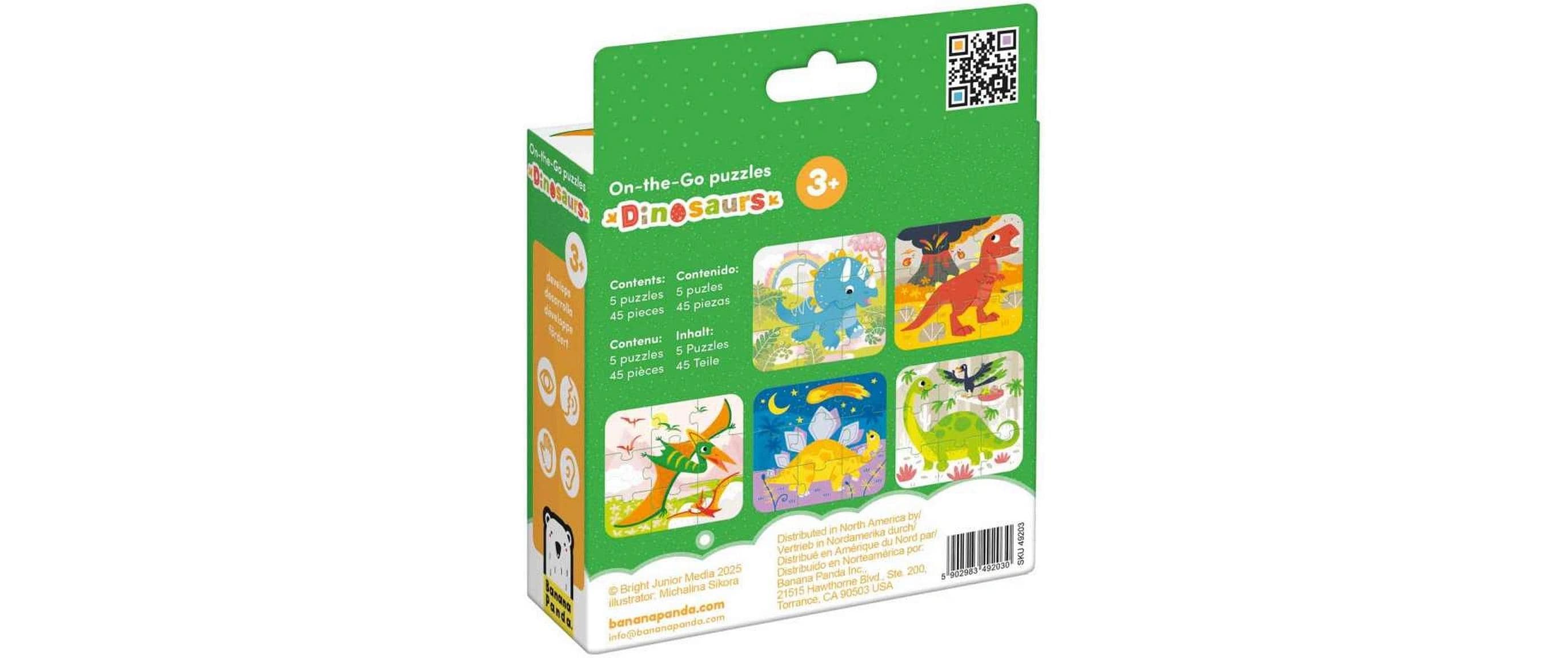 Banana Panda Puzzle On-the-Go Dinosaurier