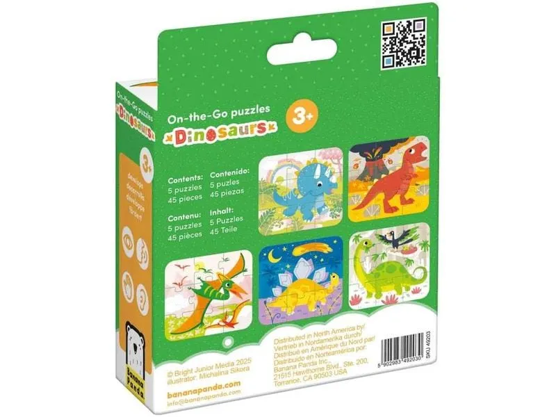 Banana Panda Puzzle On-the-Go Dinosaurier Banana Panda Puzzle On-the-Go Dinosaurier