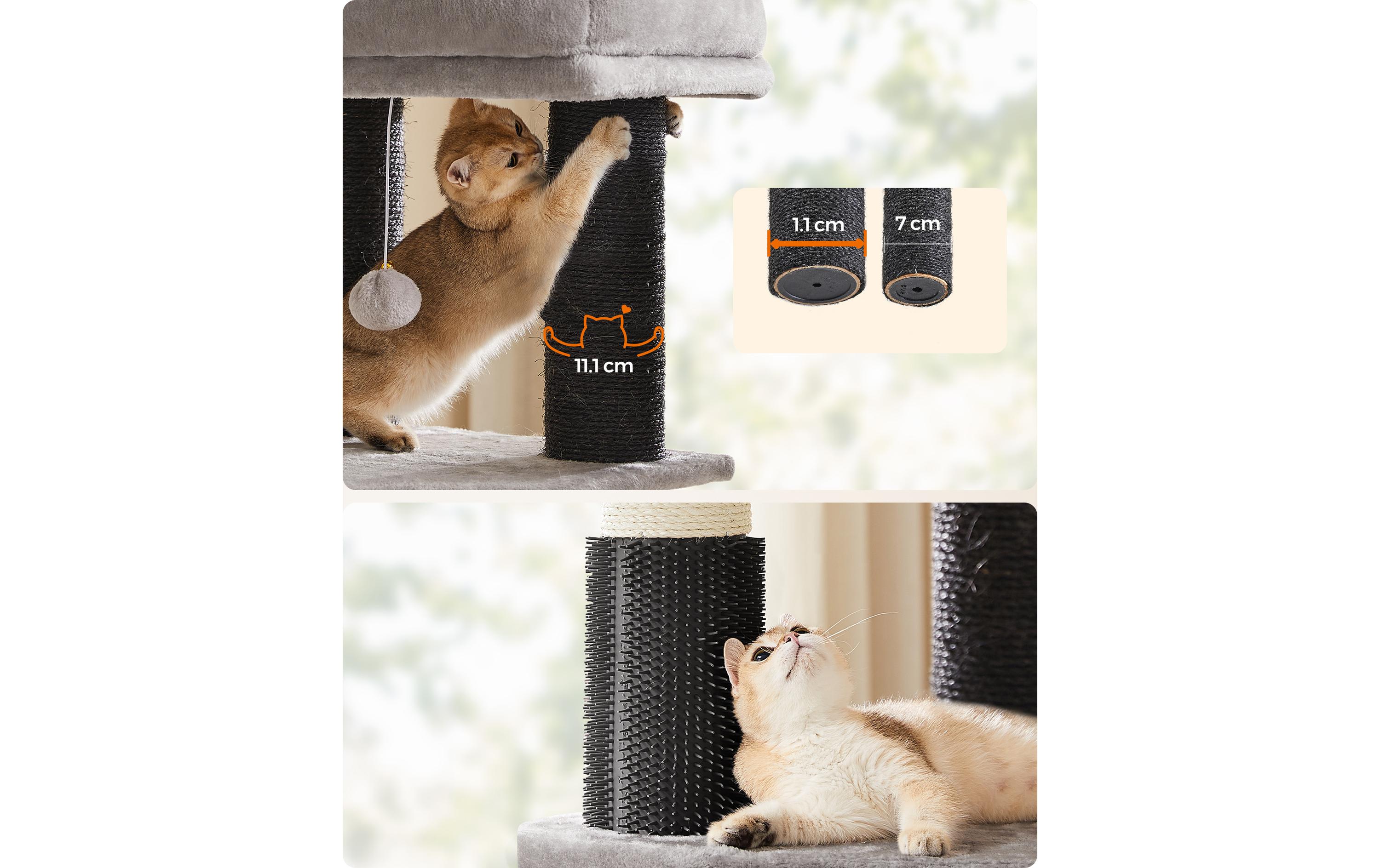 Feandrea Kratzbaum für grosse Katzen 160 cm, Schwarz