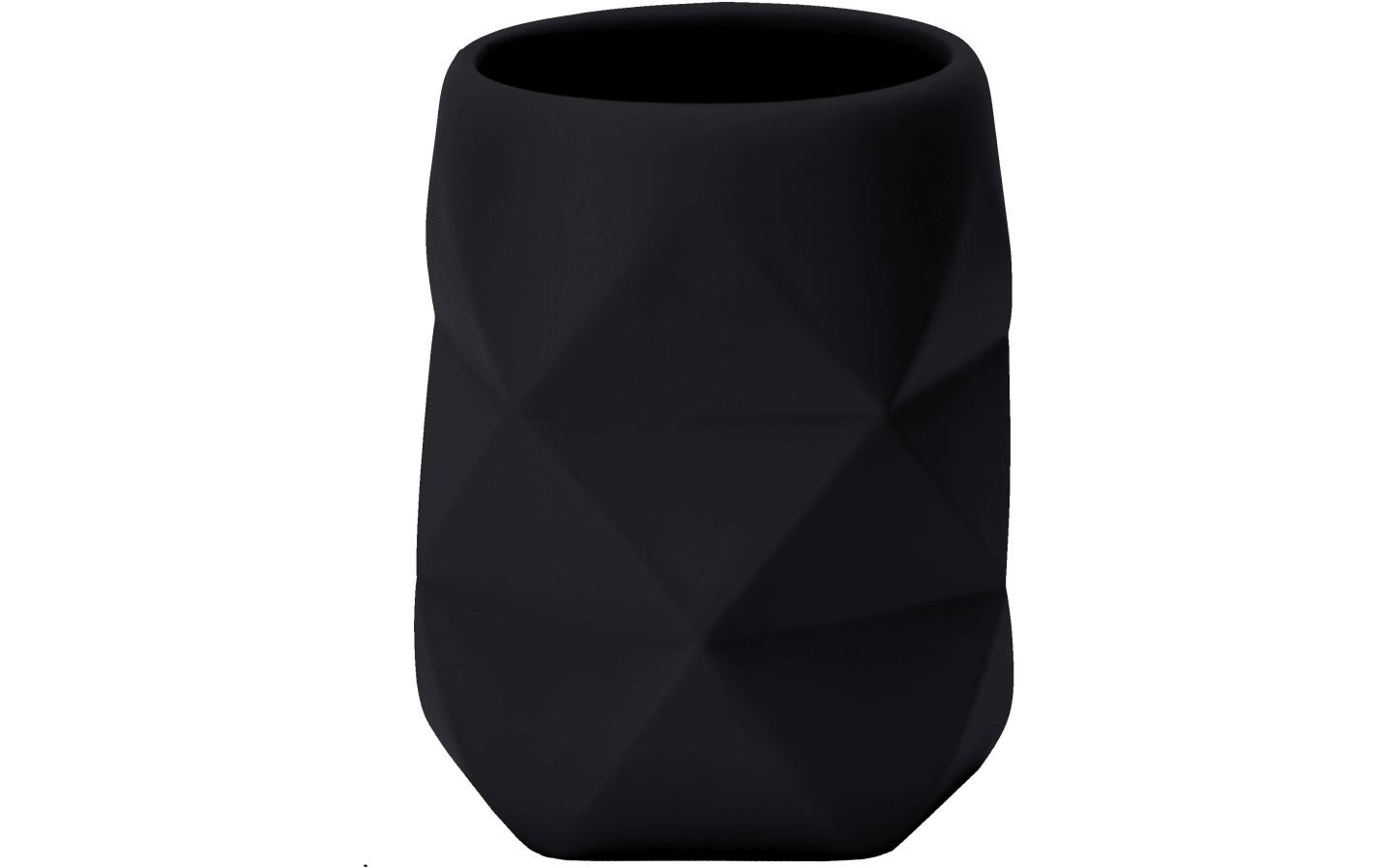 Kleine Wolke Zahnputzbecher Crackle Schwarz Kleine Wolke Zahnputzbecher Crackle Schwarz