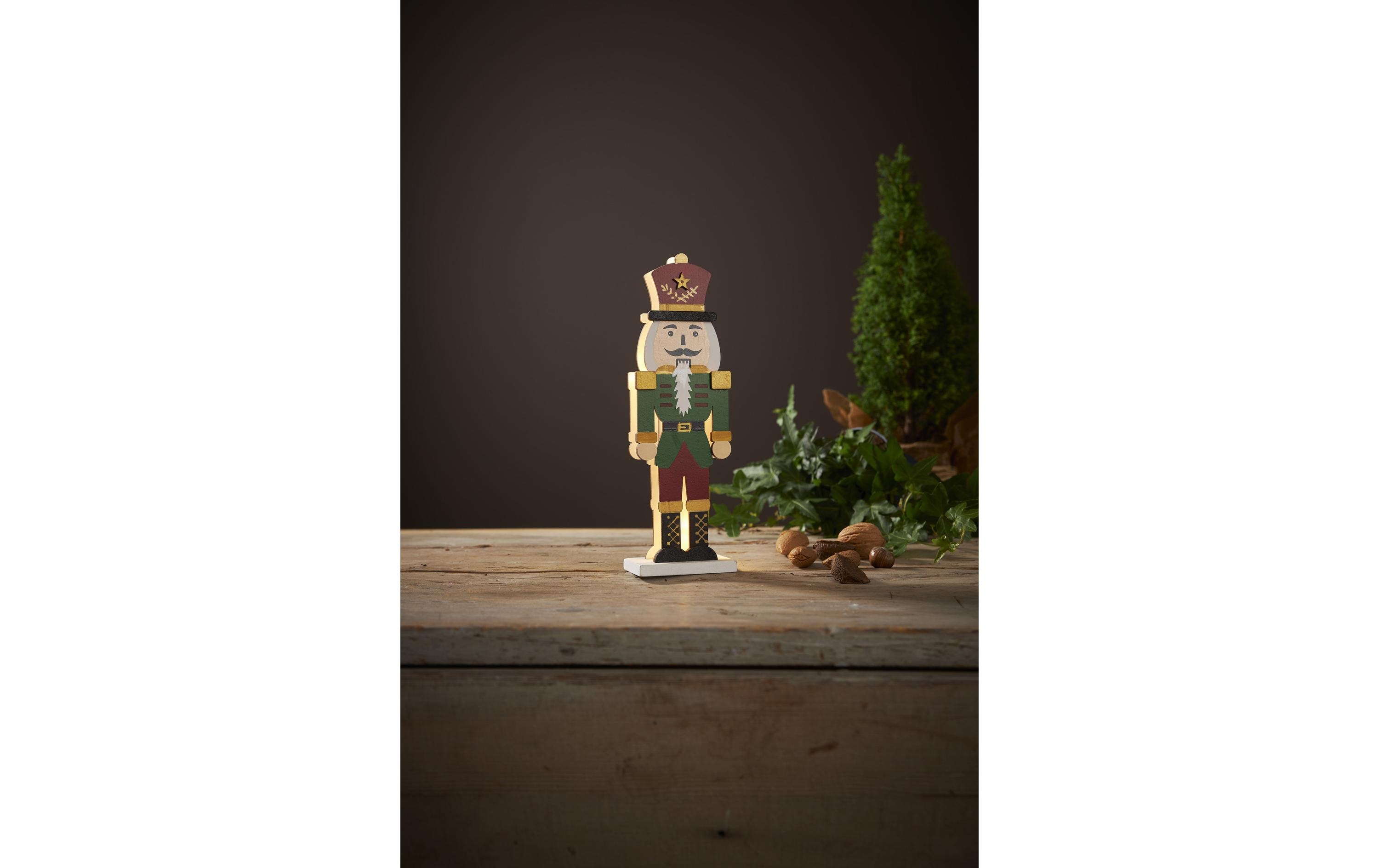 Star Trading LED-Figur Nutcracker, 25 cm, Grün