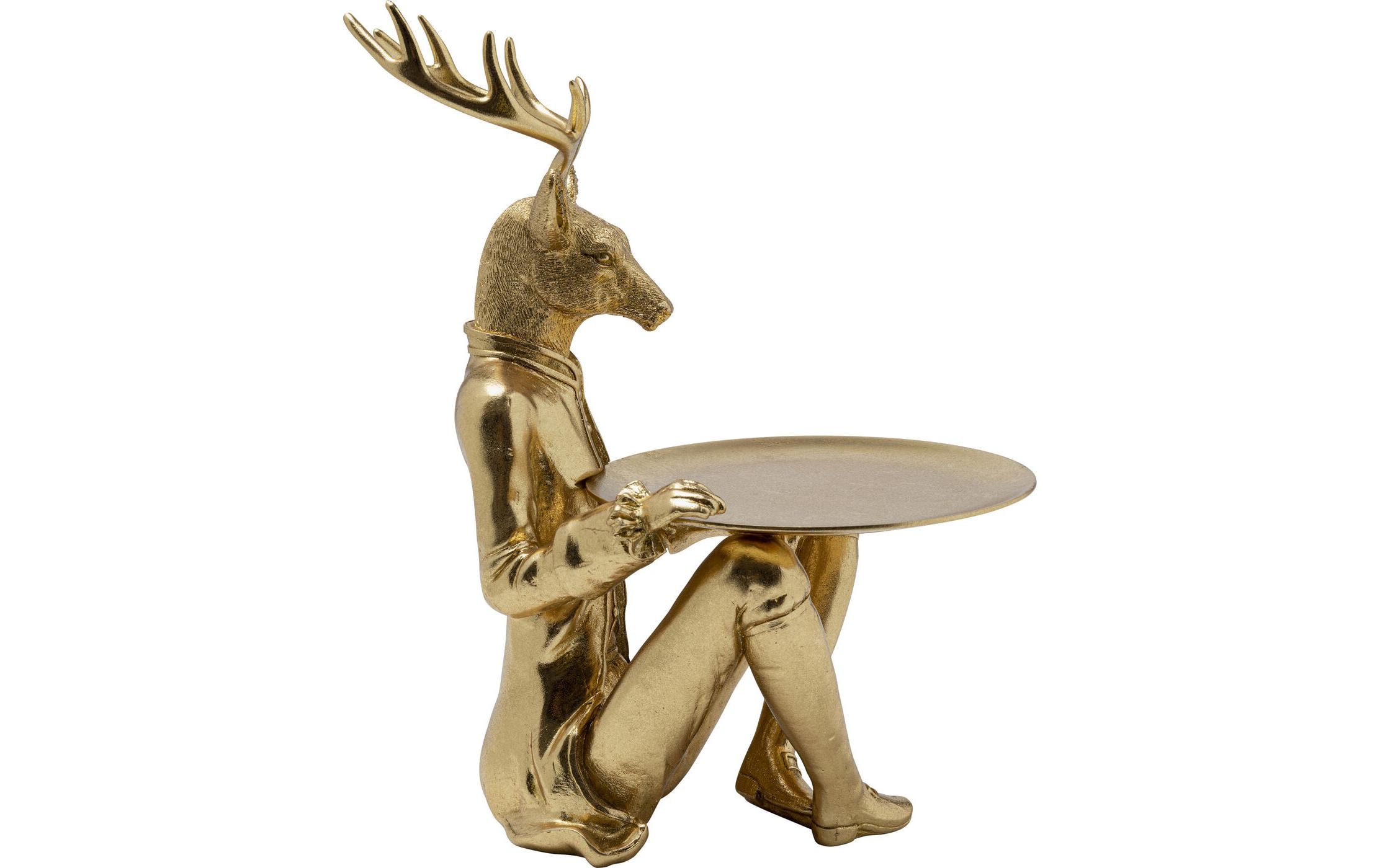 Kare Dekofigur Sitting Waiter Deer 22 x 27 x 33 cm