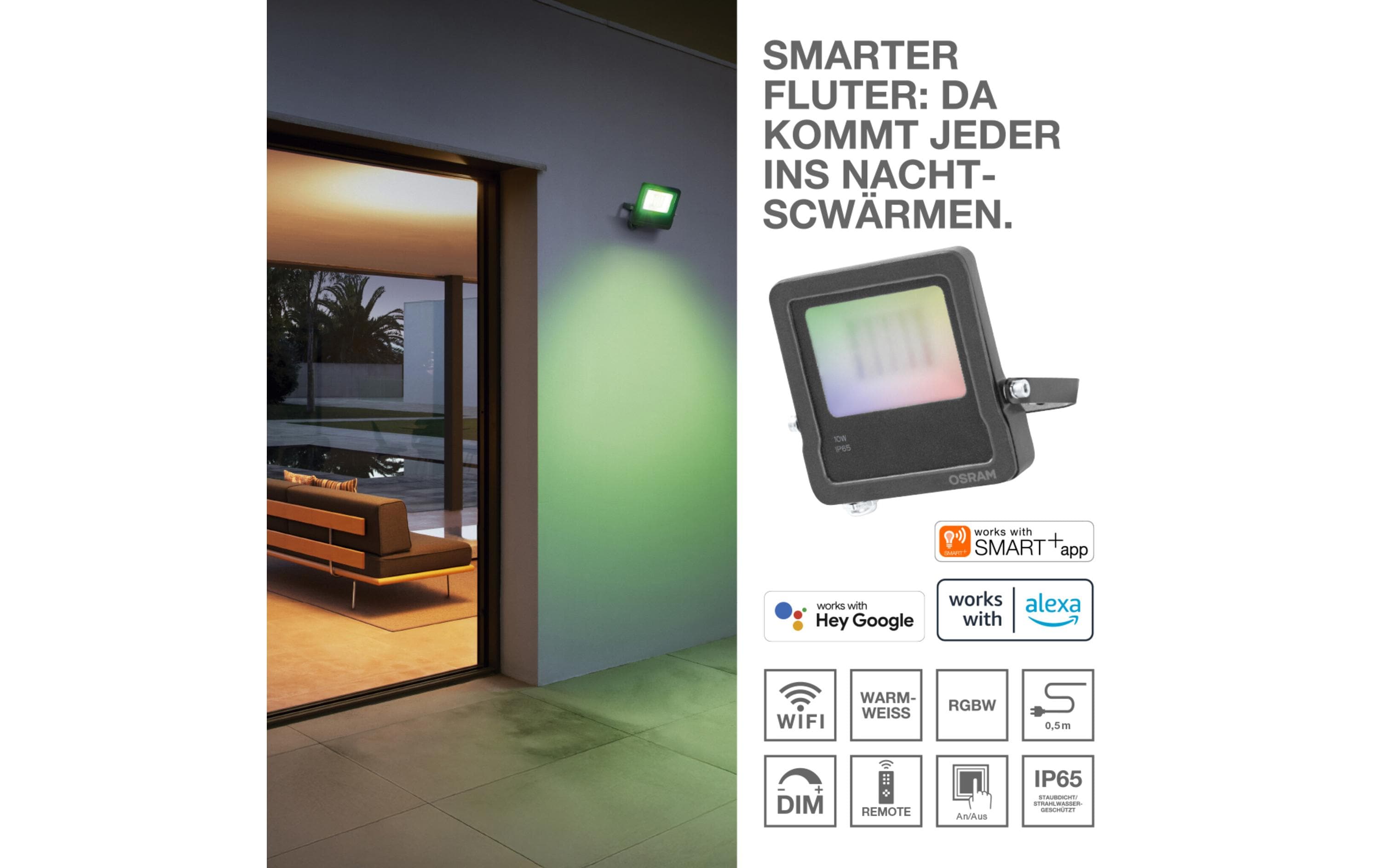 OSRAM Strahler SMART+ Wifi Flood Auto Cam
