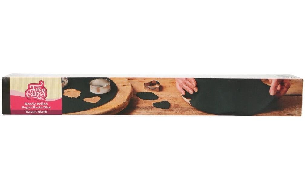 Funcakes Ausgerollte Fondant Decke Schwarz, 430g Funcakes Ausgerollte Fondant Decke Schwarz, 430g