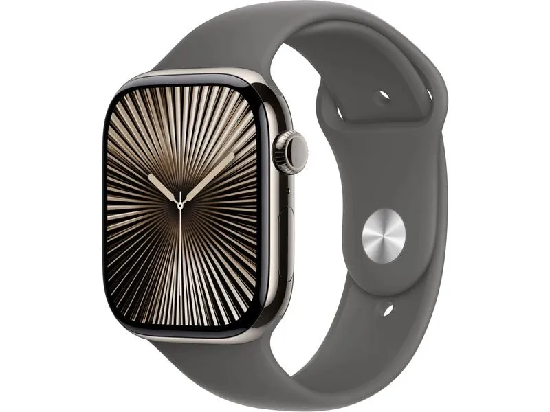 Apple Watch Series 10 46 mm LTE Natural Titanium Sport Grau S/M Apple Watch Series 10 46 mm LTE Natural Titanium Sport Grau S/M