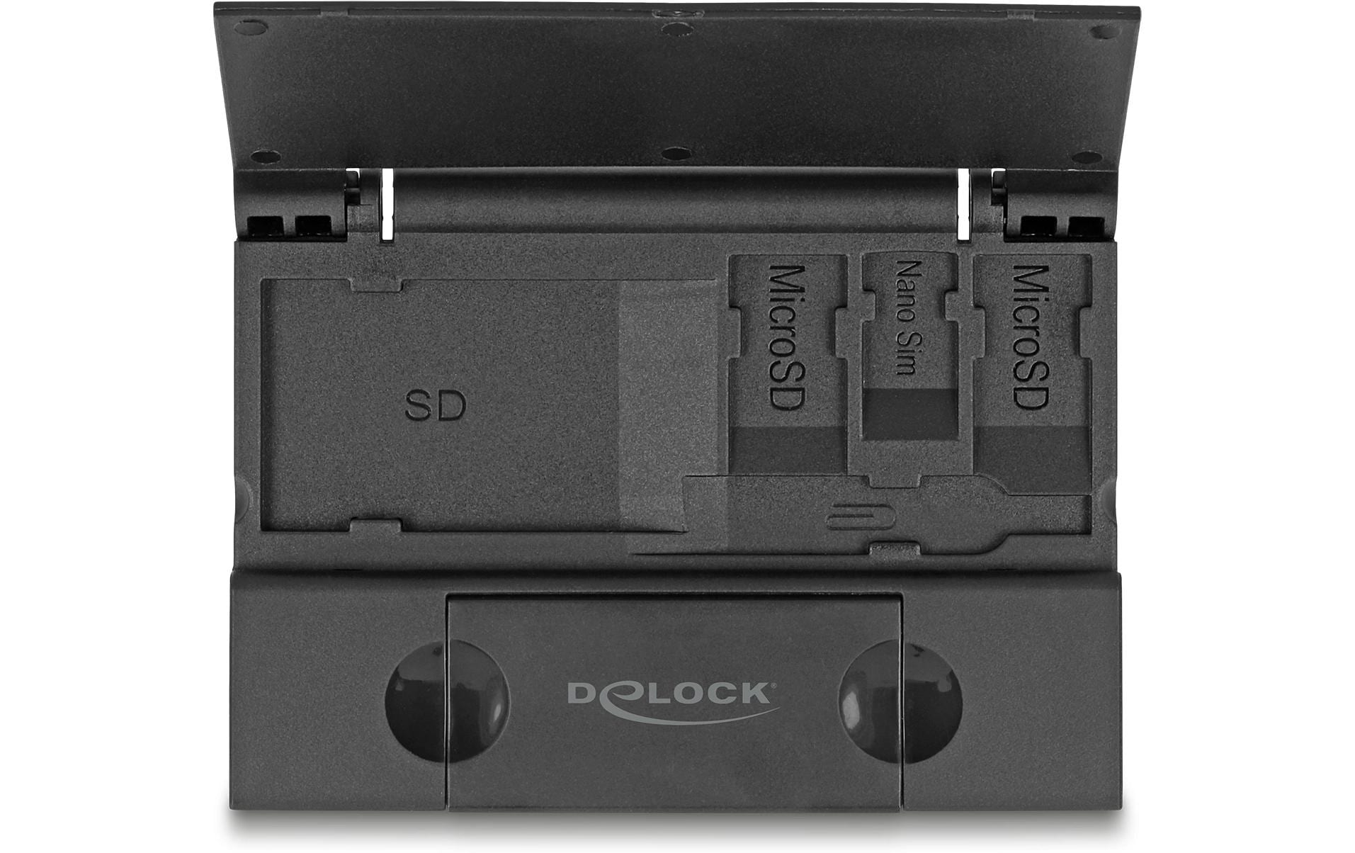 Delock Card Reader Extern USB-C / A 5 Gbps für SD und Micro SD