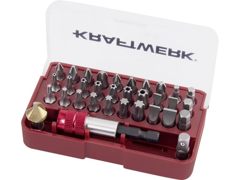 Kraftwerk Bit-Set mit Kegelsenker-Bit, 33-teilig Kraftwerk Bit-Set mit Kegelsenker-Bit, 33-teilig