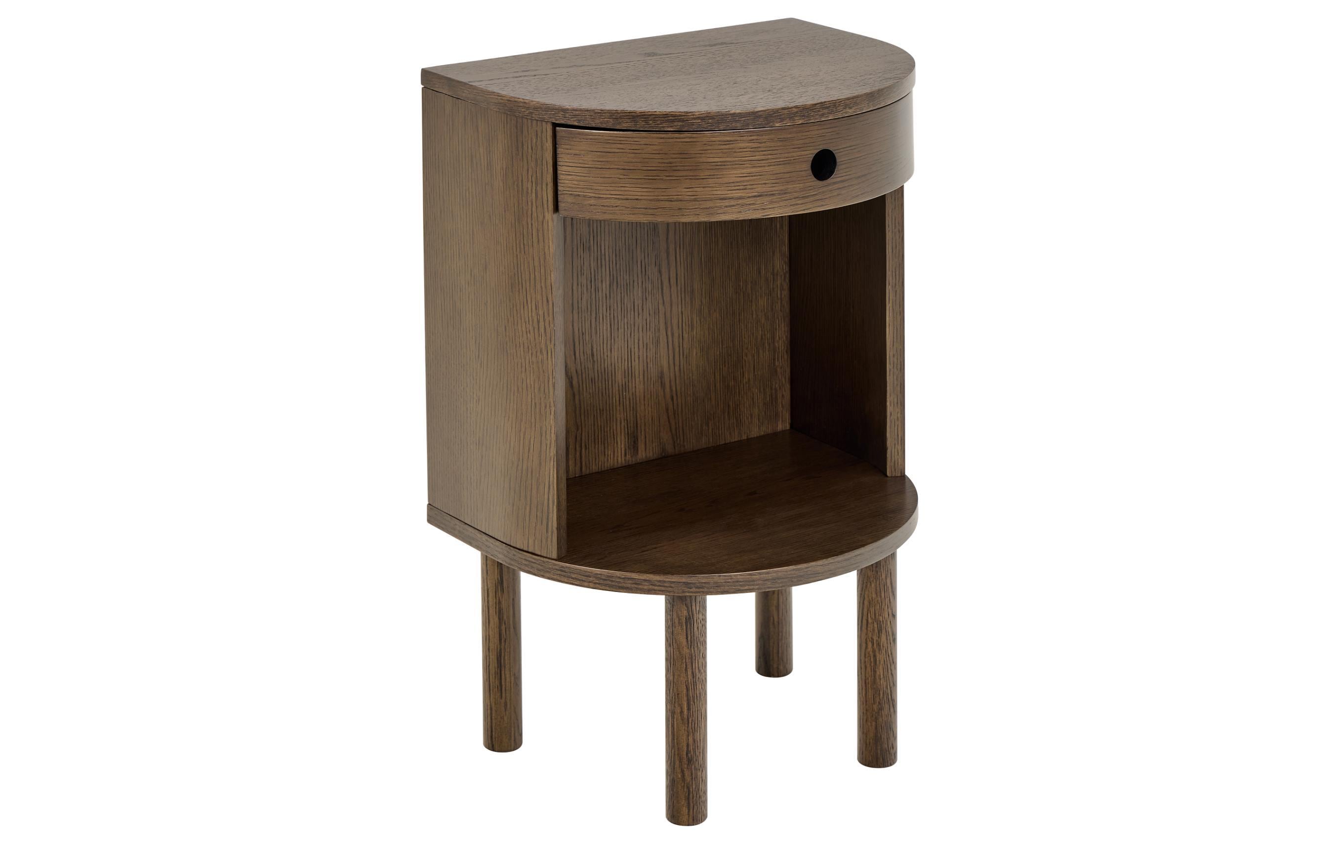 AC Design Nachttisch Paron Dunkelbraun, 40 x 31.5 x 60 cm