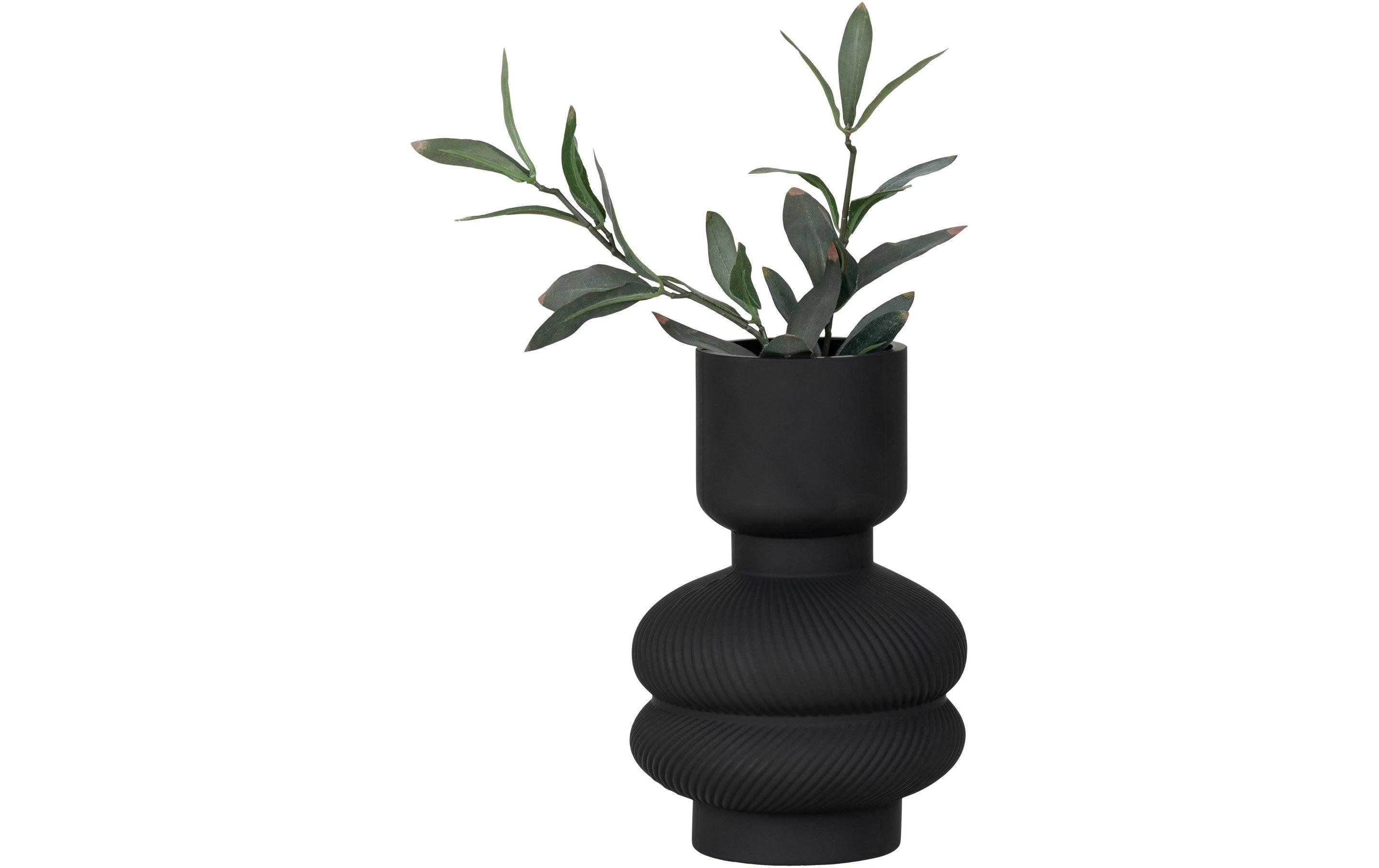 House Nordic Vase rund 22 cm, Schwarz
