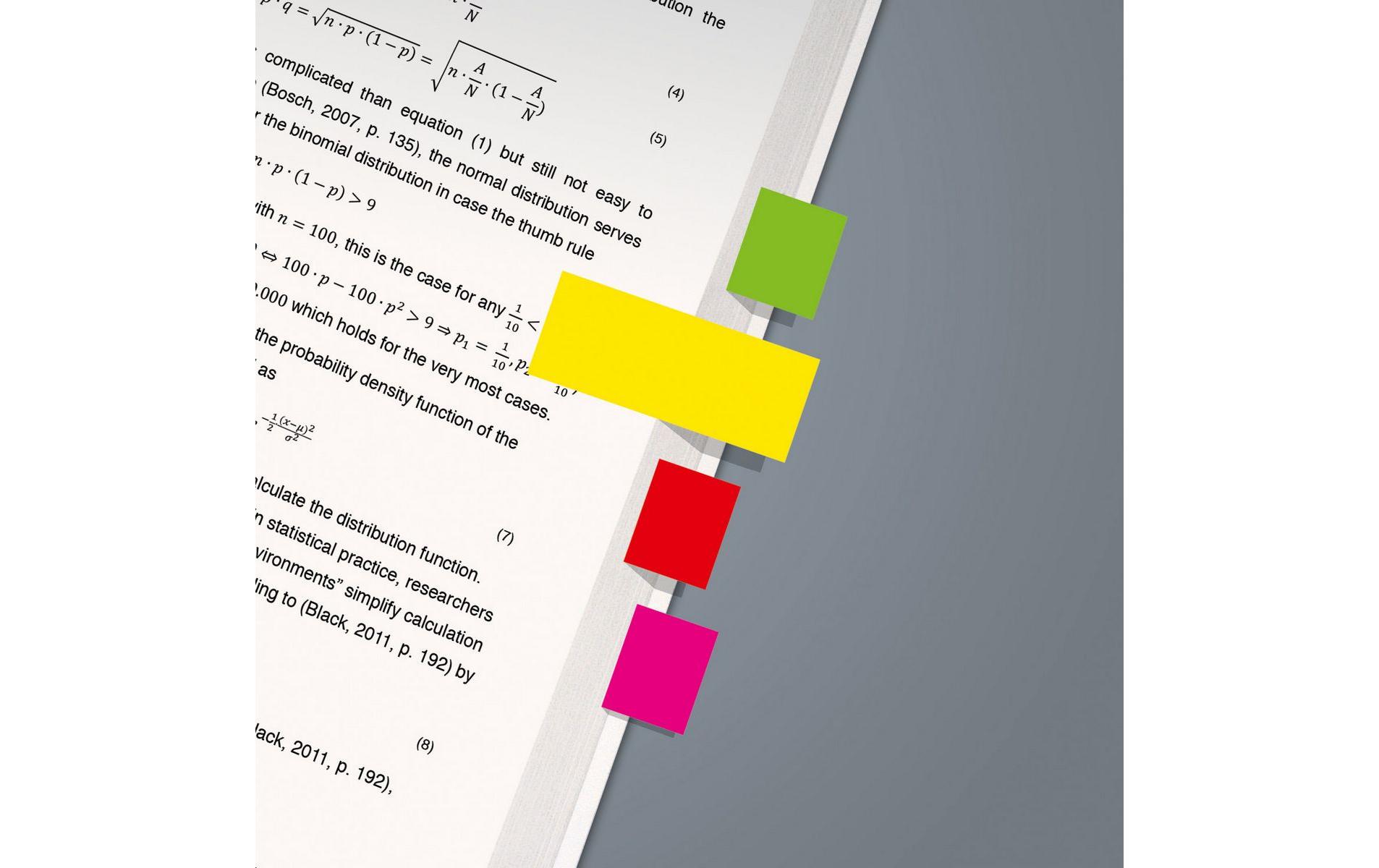 Sigel Page Marker Neon 200 Stück, Mehrfarbig