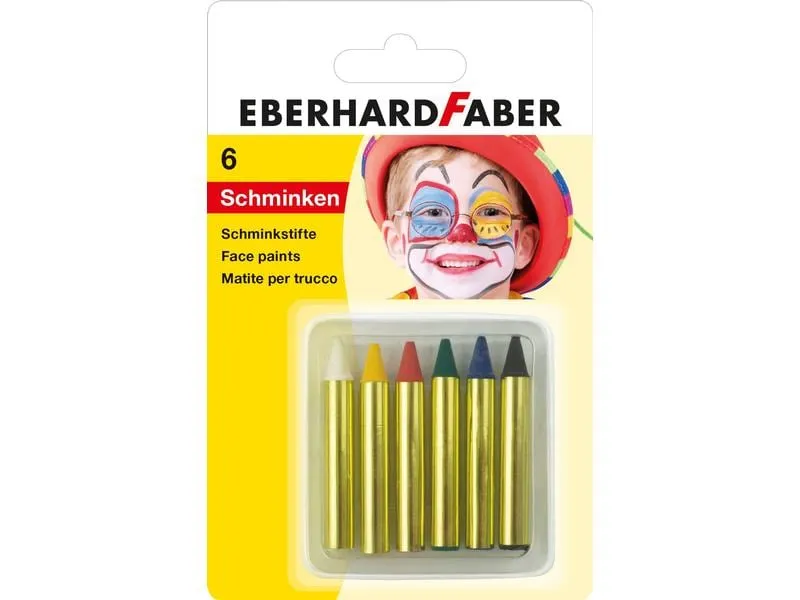Eberhard Faber Schminkfarbe kurz 6 Stück Eberhard Faber Schminkfarbe kurz 6 Stück