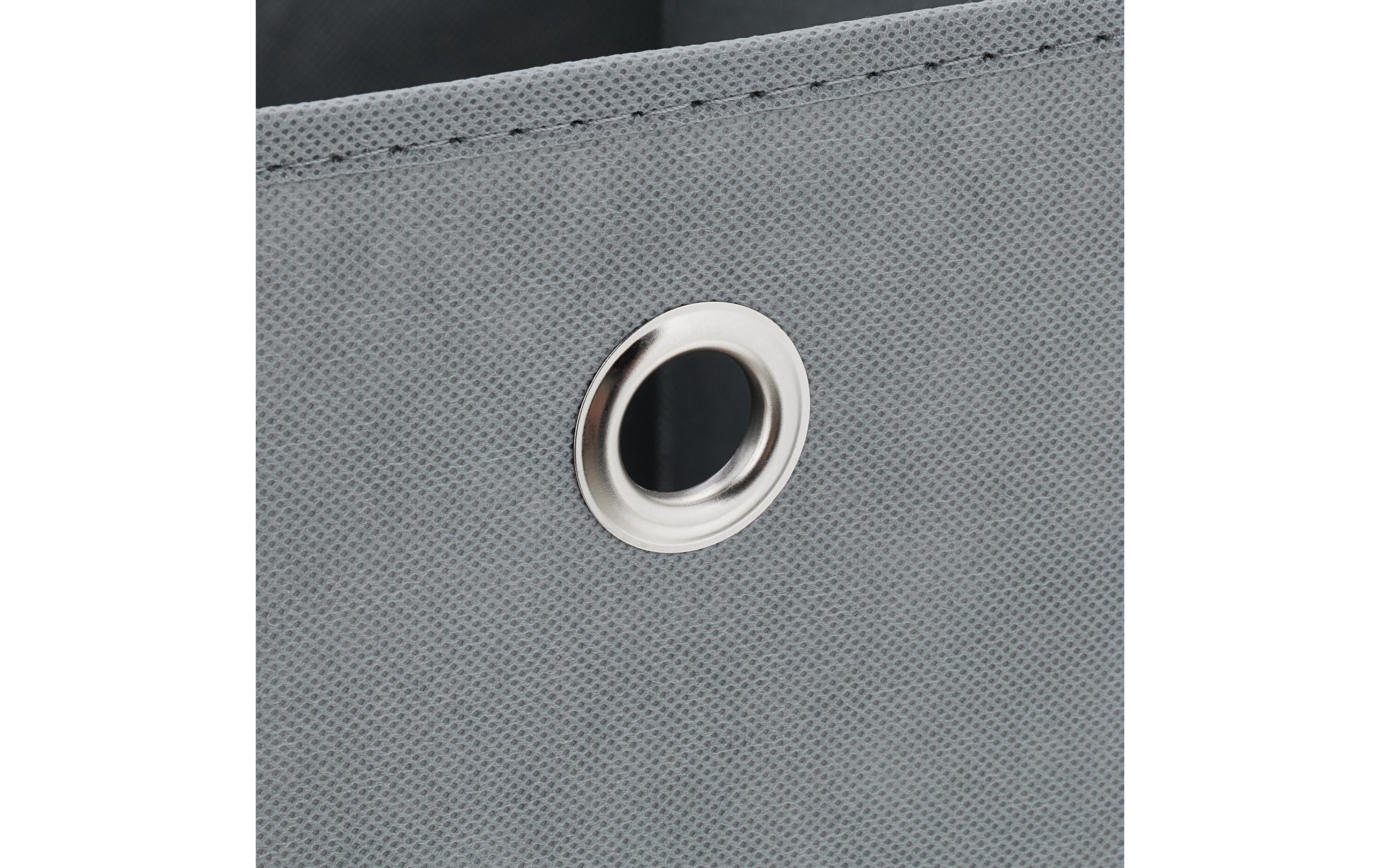 relaxdays Aufbewahrungsbox 4er Set Grau