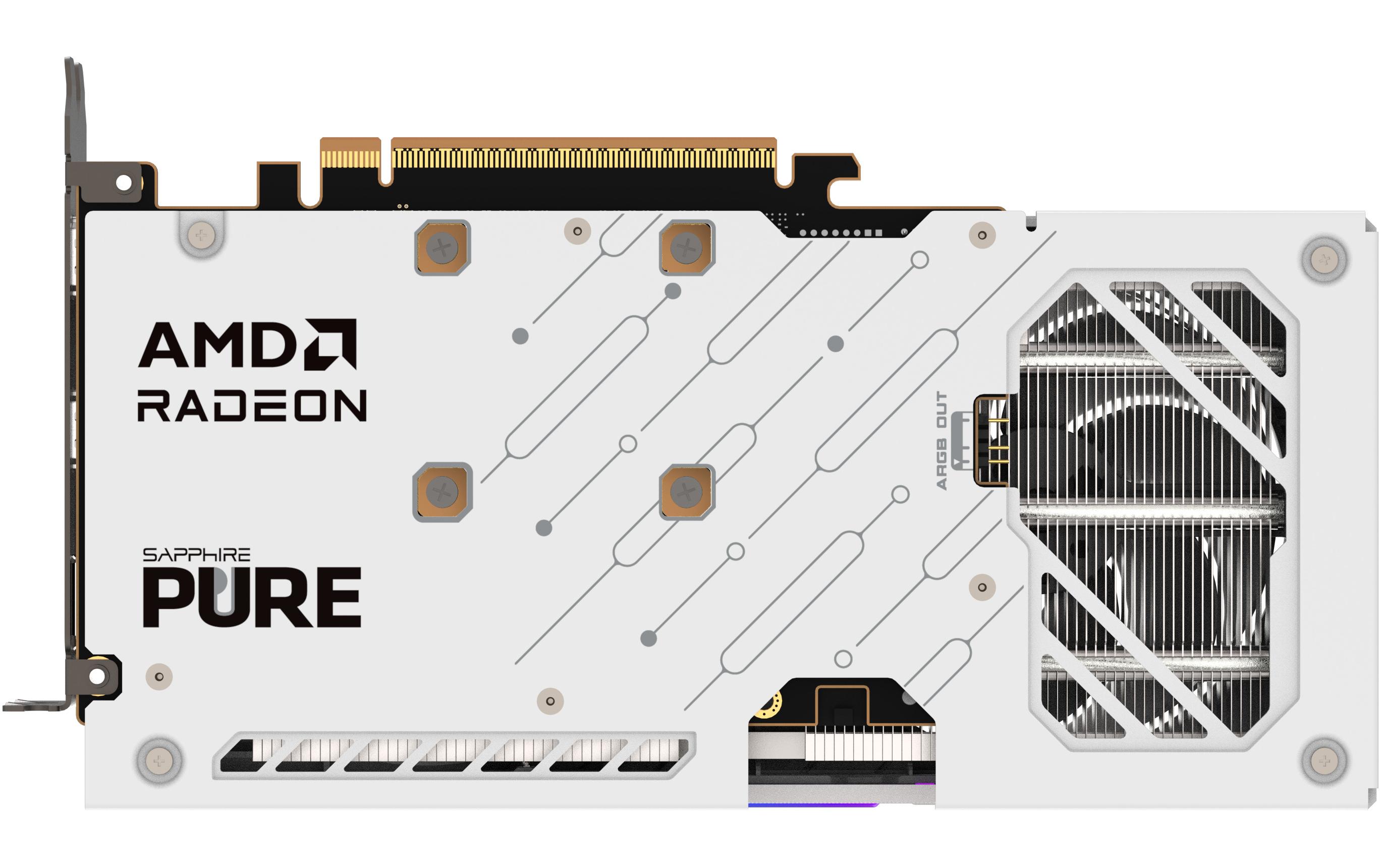 SAPPHIRE Grafikkarte AMD Radeon RX9060 XT PURE OC 16GB GDDR6
