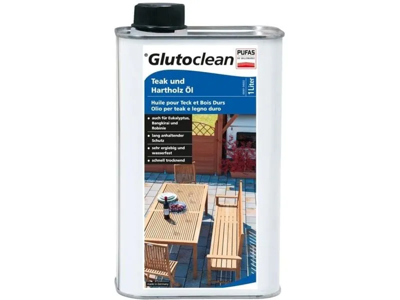 Glutoclean Teak und Hartholz Öl 1 l