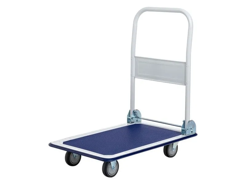 STRUCT Plattformwagen 150 kg, Blau/Weiss