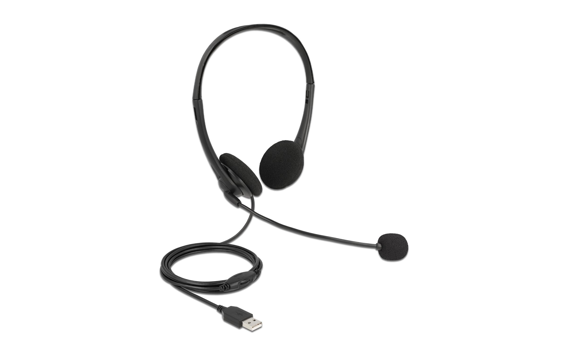 Delock Headset USB Stereo für PC und Notebook Delock Headset USB Stereo für PC und Notebook