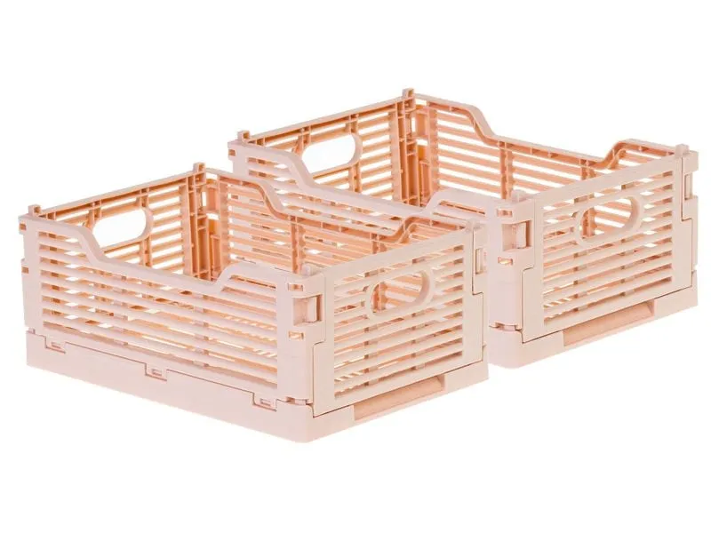 COCON Klappbox 22 x 15 x 9 cm 2 Stück, Rosa