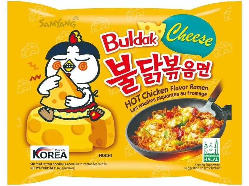 Samyang Buldak Hot Chicken Ramen Cheese 5 x 140 g Samyang Buldak Hot Chicken Ramen Cheese 5 x 140 g