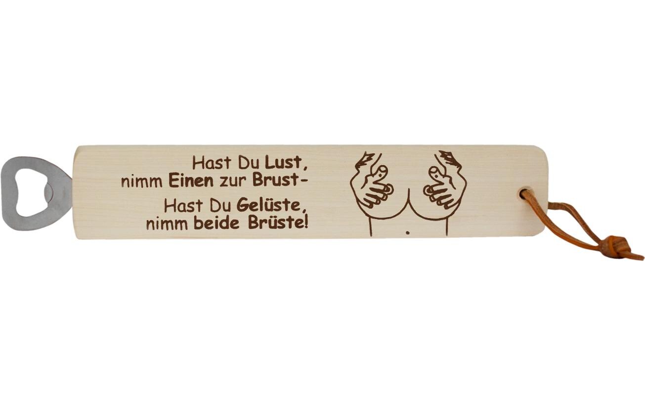 Trendcompany Flaschenöffner Lust & Brust, 29 cm