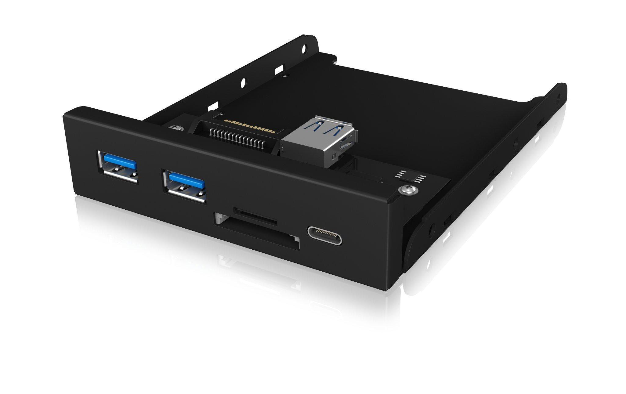 ICY BOX Front Panel IB-HUB1417-i3 USB 3.0 Type-C/Type-A Hub 3.5 ICY BOX Front Panel IB-HUB1417-i3 USB 3.0 Type-C/Type-A Hub 3.5