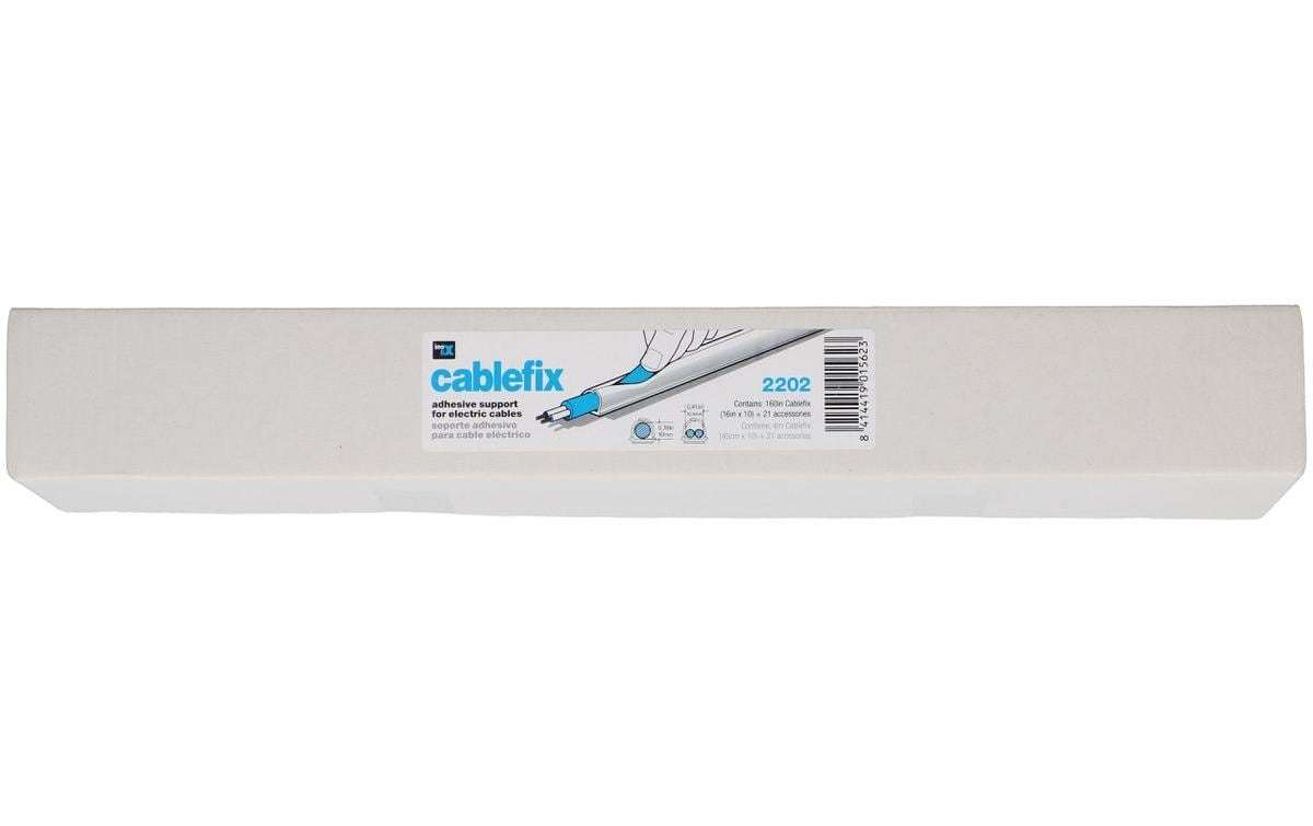 Max Hauri Kabelkanal 10 mm 10x 40 cm + 21 Zubehörteile – Weiss