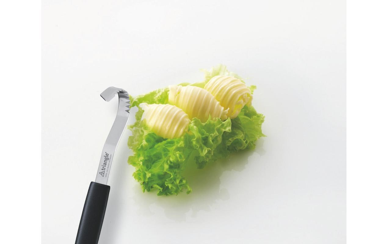 triangle Buttermesser 1 Stück, Schwarz/Silber